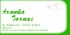 aranka tornai business card